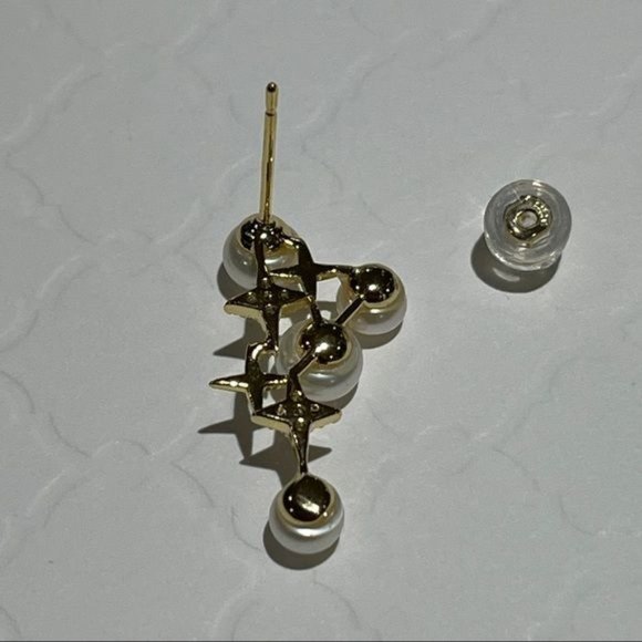 14K Gold‎ Filled Shining Genuine Freshwater Pearl Stud Earrings - Picture 10 of 10